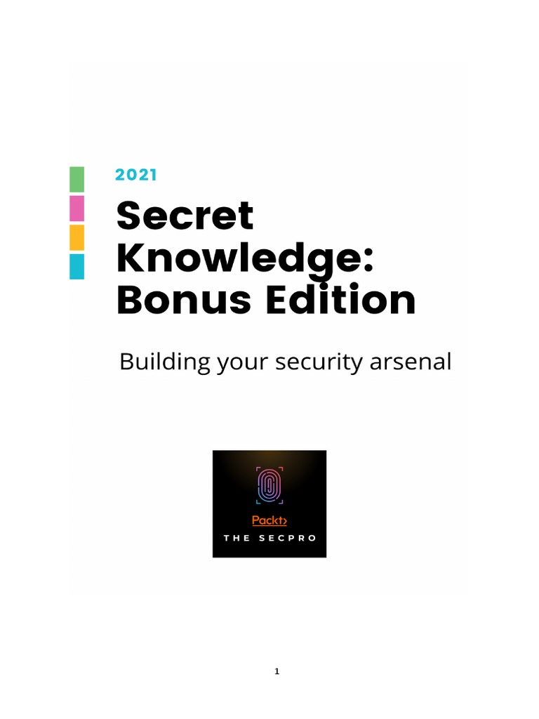 Secret Knowledge Bonus Edition | PDF | Penetration Test | Security