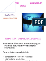 International Business of India