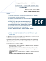 Tema 3 - Fisiología General de La Sensibilidad