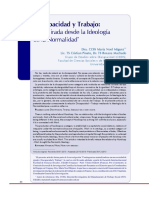 "Discapacidad y Trabajo Una Mirada Desde La Ideología de La Normalidad." 2013