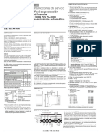 Resys M40R: Instrucciones de Servicio Relé de Protección Diferencial Tiposayaccon Reactivación Automática