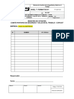 FT-SST-010 Formato de Registro de Votantes para Elección Del COPASST