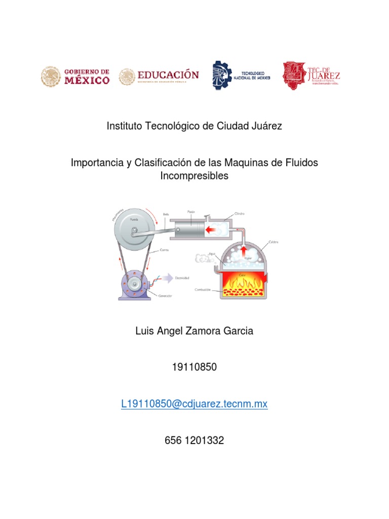 Importancia y Clasificacion de Las Maquinas de Fluidos PDF Bomba Tubería