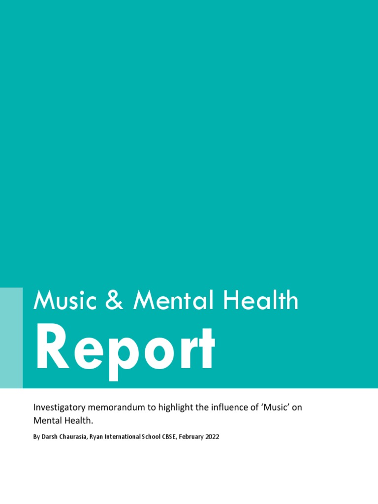 Influence of Music On Mental Health | PDF | Stress (Biology) | Mental ...