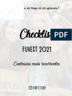 Checklist Assuntos Que Mais Caem Na Fuvest