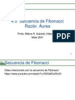 Secuencia de Fibonacci, la Razón Áurea y sus aplicaciones