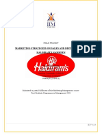 Marketing Strategies On Sales and Distribution of Haldiram'S Namkeen