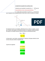 Forma Normal de La Ecuación de Una Línea Recta