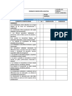 Formato Inspección Locativa Administrativa