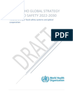 DRAFT WHO GLOBAL STRATEGY FOR FOOD SAFETY 2022-2030