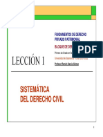LECCIÃ_N 1 - SistemÃ¡tica del Derecho Civil (2021-2022)
