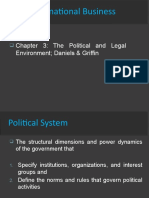 International Business: Chapter 3: The Political and Legal Environment Daniels & Griffin
