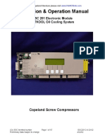 Installation & Operation Manual: ESC 201 Electronic Module JETKOOL Oil Cooling System