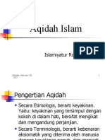 Aqidah Islam Esensi dan Fungsi