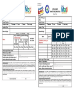 City of Mati Health Declaration Forms