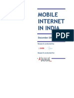 Mobile Internet in India: December 2009