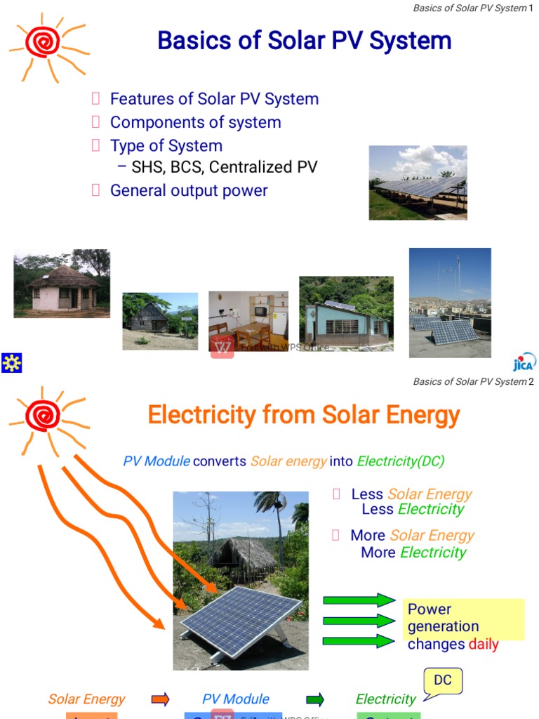 Solar PV System Basics and Components | PDF | Photovoltaic System ...