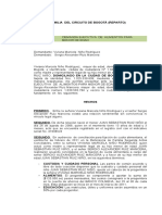 70 Modelo de Demanda Ejecutiva de Alimentos-Otorgamiento de Poder y Solicitud de Practica de Medida Cautelar