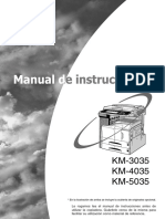 KM-3035-4035-5035 Manual de Usuario Espanol