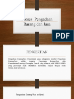 Proses Pengadaan Barang Jasa (D IV IPDN)