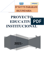 PROYECTO EDUCATIVO INSTITUCIONAL