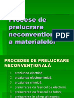 Procese de Prelucrare Neconventionala A Materialelor