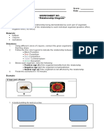 Worksheet No. - "Relationship Diagram"