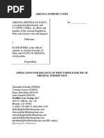 AZGOP v. Hobbs - APPLICATION FOR ISSUANCE OF WRIT UNDER EXERCISE OF ORIGINAL JURISDICTION