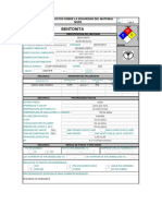 MSDS Bentonita