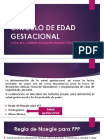 Calculo de Edad Gestacional