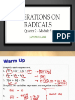 Addition and Subtraction of Radicals