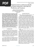 Design and Implementation of Remote Health Monitoring System Using IOT With GPS For Prediction and Analysis