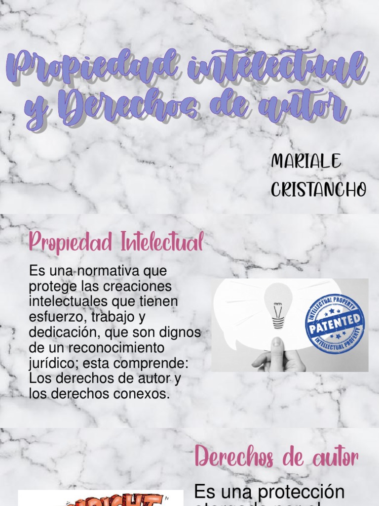 Derechos de Autor y Propiedad Intelectual | PDF