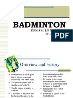 Badminton: Denis M. Lo, Maed, LPT