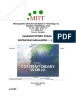 Microsystems International Institute of Technology, Inc. Contemporary World Chapter 1 Defining Globalization