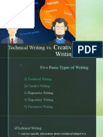 Technical Writing Vs Creative Writing