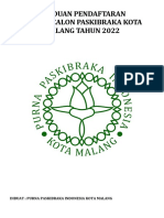 Panduan Pendaftaran Seleksi Calon Paskibraka Kota Malang Tahun 2022