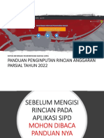 Update PANDUAN PENGINPUTAN PARSIAL SIPD-RINCIAN ANGGARAN TAHUN 2022 (Parsial)