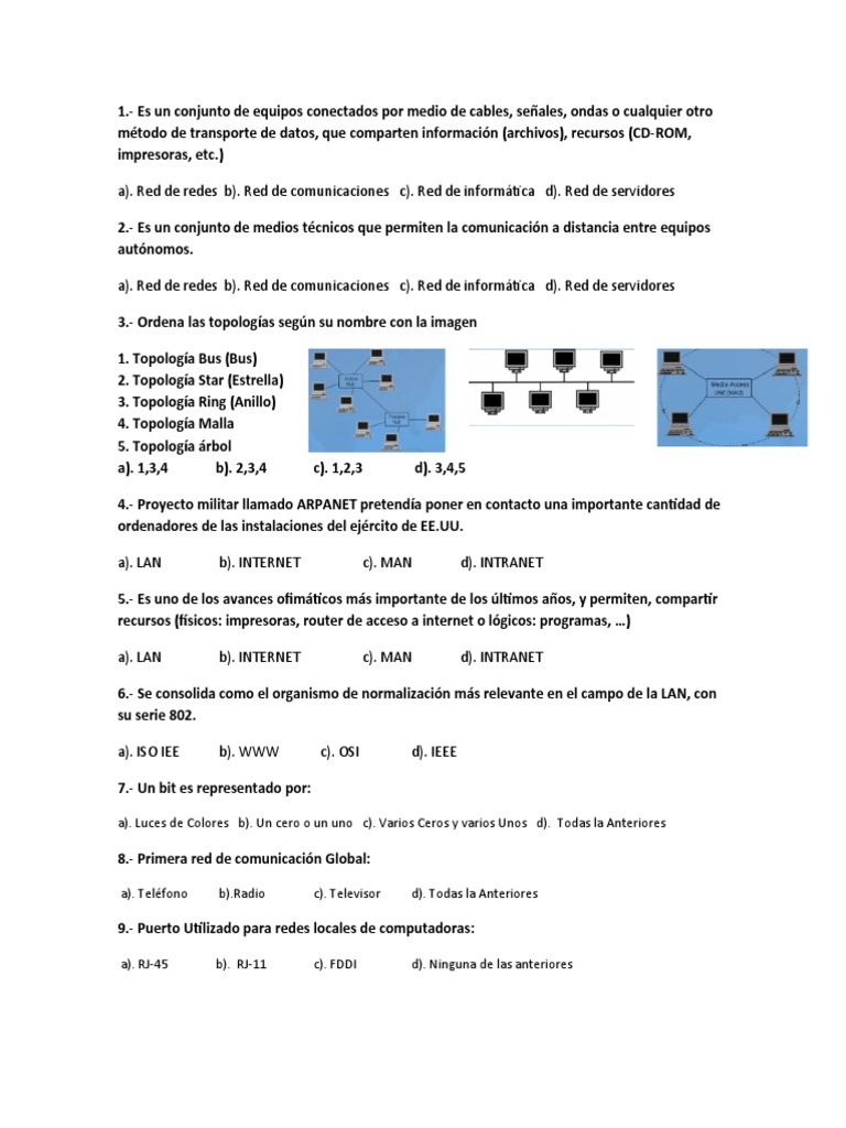 Fundamentos de Redes y Protocolos | PDF | Red de computadoras ...