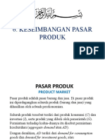 6. Keseimbangan Pasar Produk