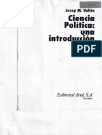 Lectura 1.1. Vallés, Ciencia Política Una Introduccion