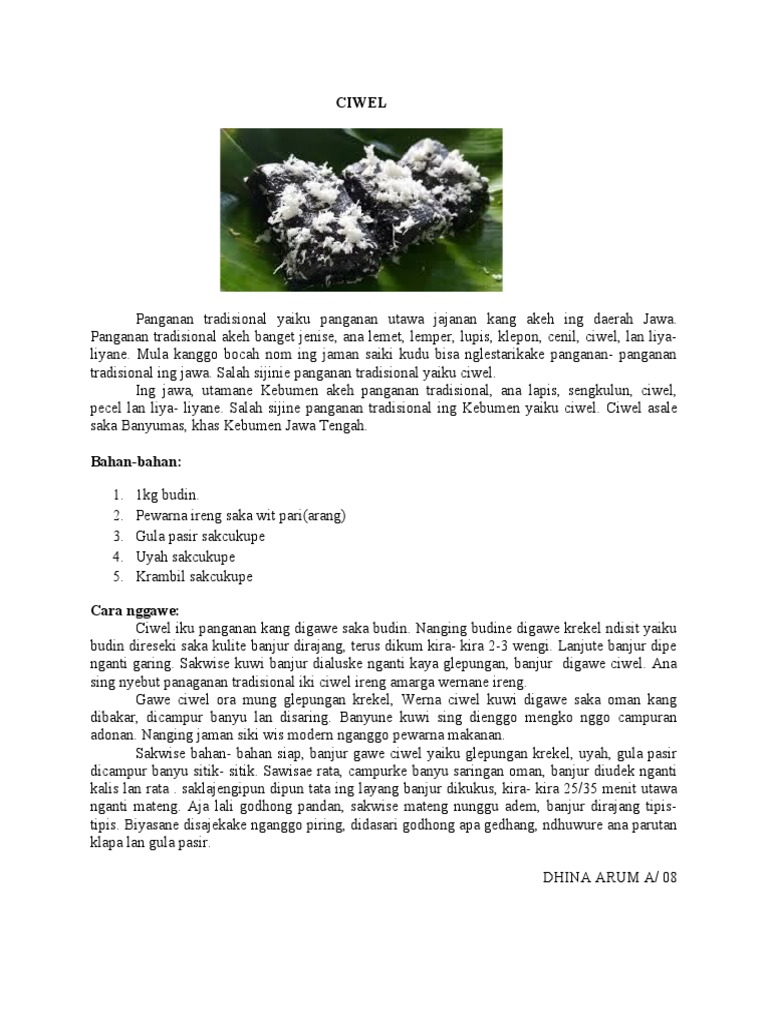 Ciwel Baru | PDF