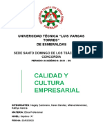 Informe Calidad y Cultura Empresarial