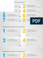 Numbered List Layouts For Powerpoint