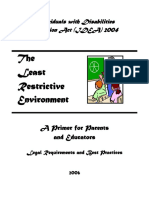 The Least Restrictive Environment: Individuals With Disabilities Education Act (IDEA) 2004