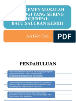 Managemen Masalah Urologi Yang Sering Dijumpai Pada... Batu Saluran Kemih