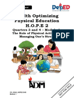 Health Optimizing Physical Education H.O.P.E 2: Quarters 3 and 4 - Module 1