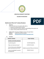 Detail Lesson Plan in 21st Century Literature