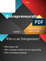 Entrepreneurship: Diksha Dogra