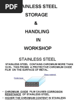 Stainless Steel Storage & Handling IN Workshop